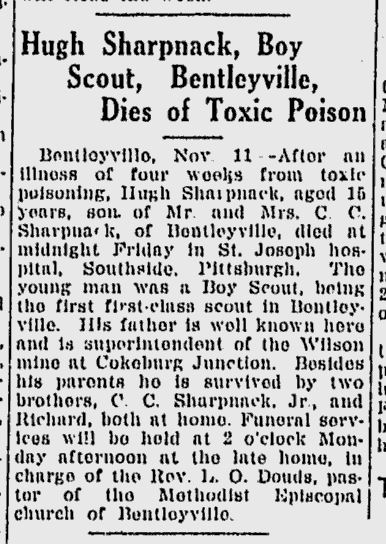 Hugh Sharpnack obituary